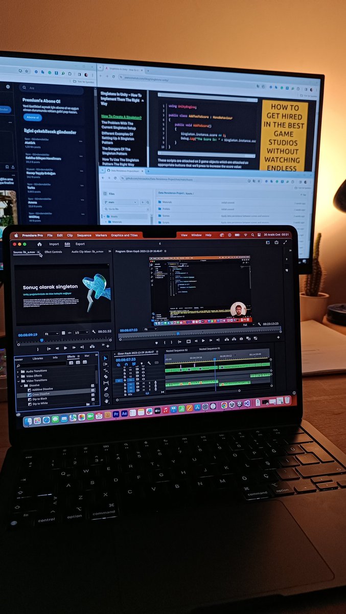 mirzasahinn's tweet image. Cooking up some Singleton design pattern content, exploring both the classic approach and its special use in Unity game development! 🐸 👾
#SingletonDesignPattern #Unity #GameDev #contentcreators #ContentCreation #IndieDevs #programming #softwaredevelopment