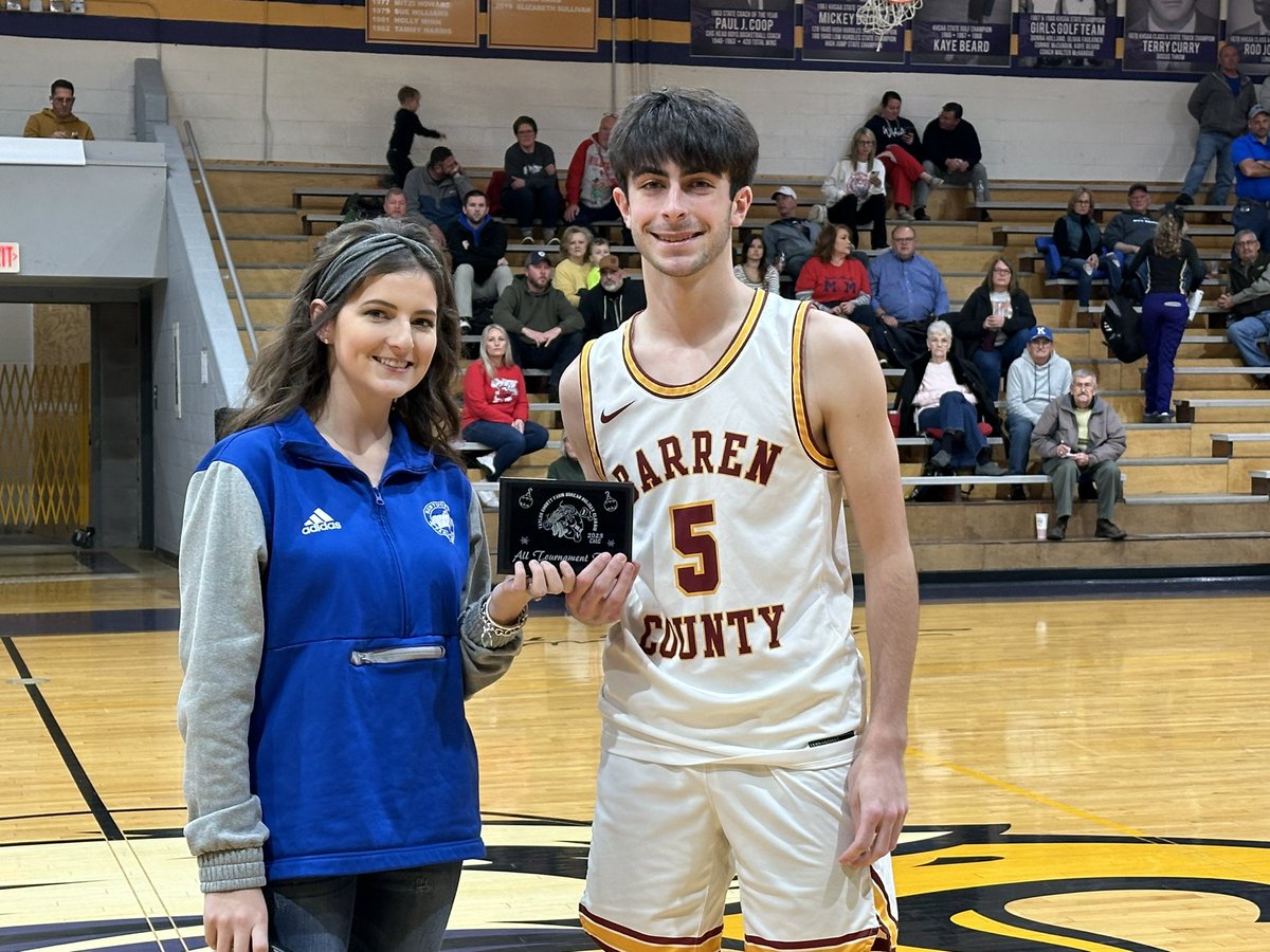 WCLUSports's tweet photo. Barren County beats Edmonson County, 72-52. Tate Spillman was named Player of the Game. Spillman and William Compton were named to the all-tournament team. https://t.co/tMZVhTHEmi
