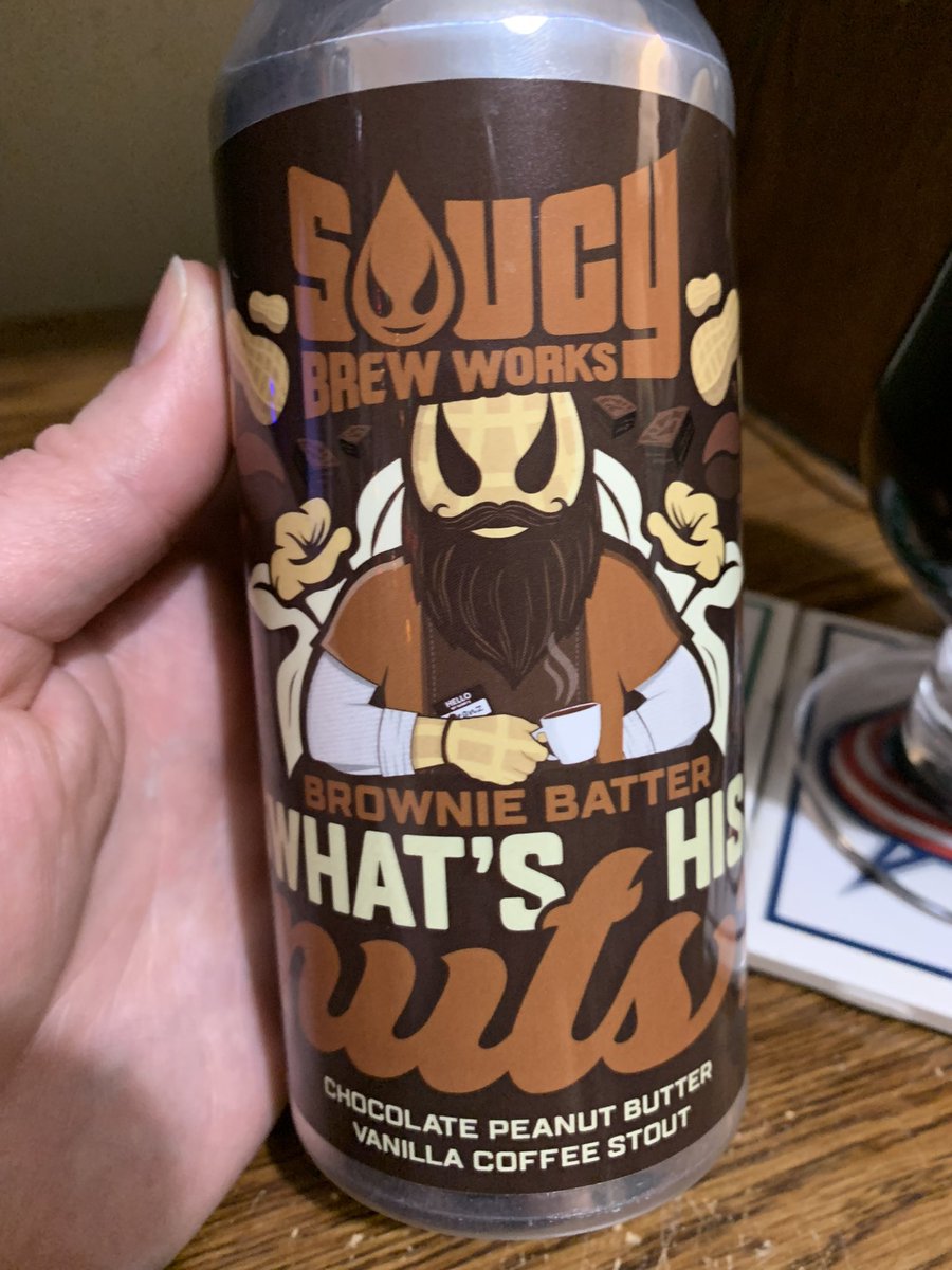 RealBMaxwell's tweet photo. Having some more #BeersOnFriday and @saucybrewworks Brownie Batter What’s His Nuts 🍫 🥜 🧈 Vanilla ☕️ Stout is always a good one 😃👍🍻 #ohiocraftbeer #CraftBeer @impopsy @Kubrickx @IRLWhiskeyStout @AndyKenny27 @JonMontag @zappafaye @RJellyman @johanc77 @ErmiyasDESTA @BrewGuy_ https://t.co/v876UClyaZ