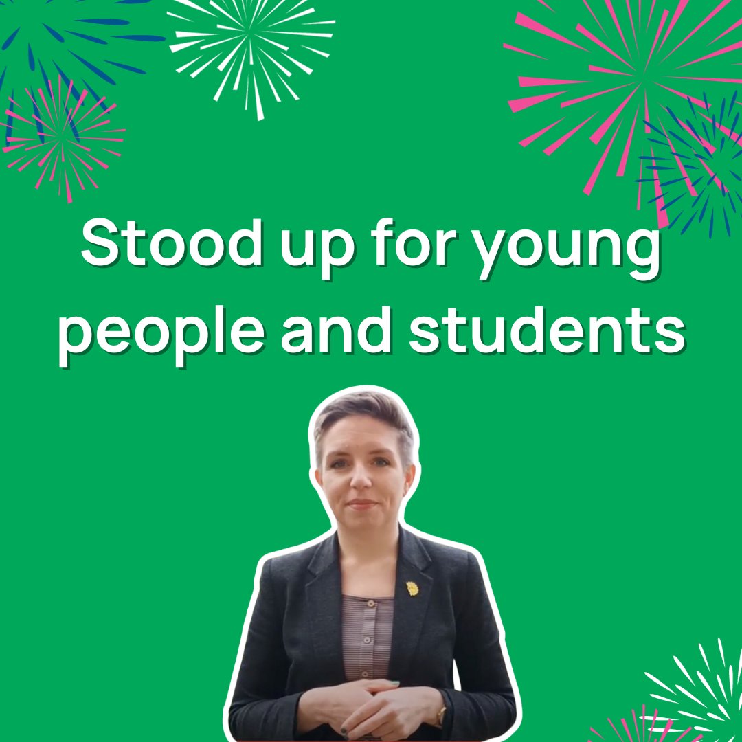 📢 We’ve continued standing up for young people and students' voices. We’ve worked with Green Party Co-Leaders, @carla_denyer and @AdrianRamsay, and our Co-Chairs @Ludy01Lulu and @janebaston, to raise the issues important to young people and students.