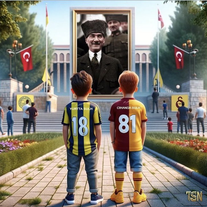 Yurtta sulh cihanda sulh 🇹🇷
#Atamizindeyiz 
#SueperKupa2023 
#fenerbahcegalatasaray