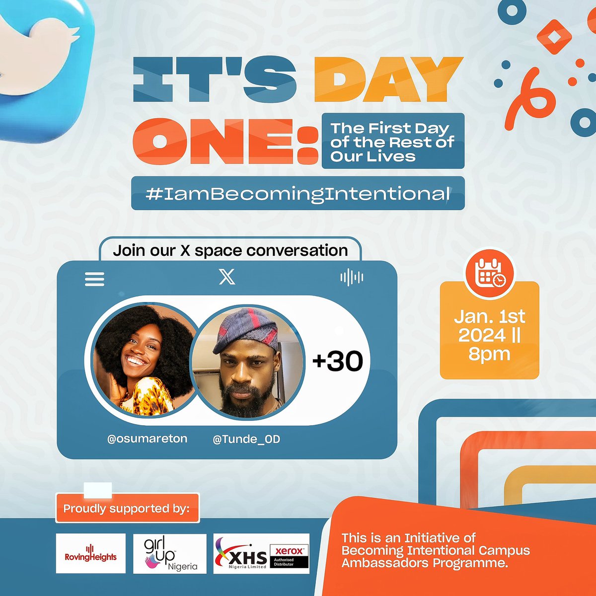 Imagine a world where <a href="/Tunde_OD/">Tunde Onakoya</a> didn't take that first step.What would that have meant for all the children <a href="/chessinslums/">CHESS IN SLUMS AFRICA</a> have reached?

Now, picture all those waiting for YOUR first step.

It's Day 1!🚀
Join us at 8pm, Jan 1st, 2024: x.com/i/spaces/1YqKD…

#BecomingIntentional