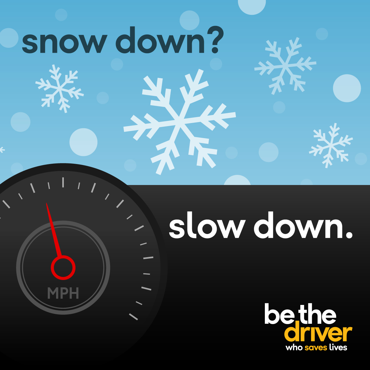 zerodeathsMD's tweet image. #BeTheDriver who keeps their speed in check, especially during inclement weather. #AggressiveDriving #MDOTsafety