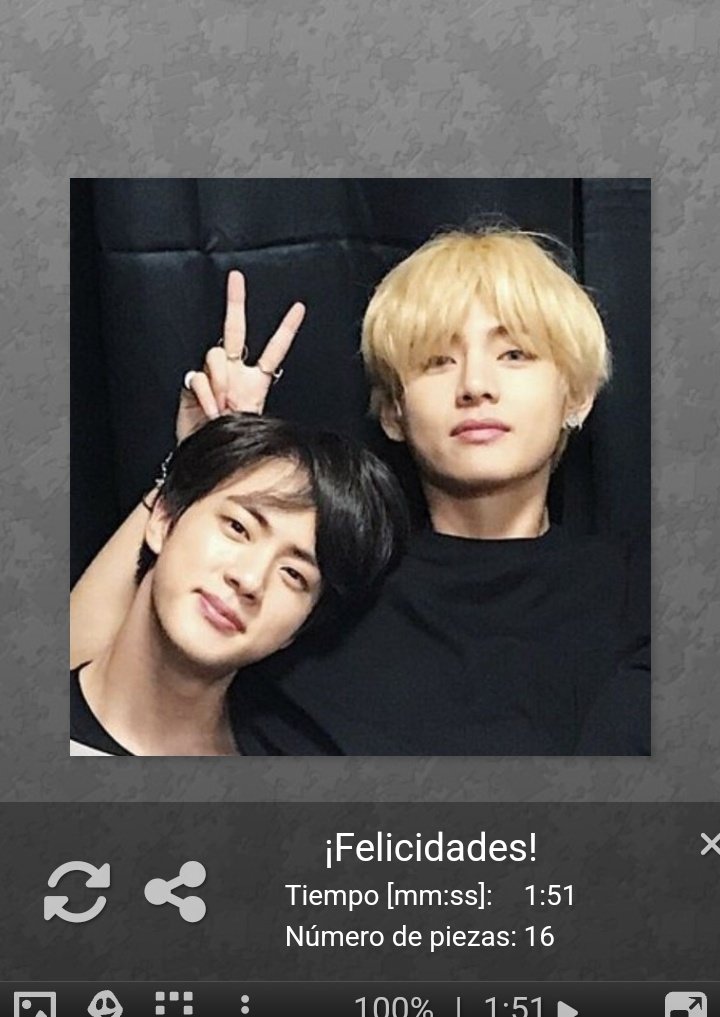btsboyluv's tweet photo. Ya completaron el rompecabezas? 🧐
Porque yo si y tarde casi 1,51 minutos, se las puse fácil igual xd a ver muestra sus capturas!
Quieren uno más difícil????
#TaejinDecemberParty #StreamOnYouTube https://t.co/XZ3JynSEQj