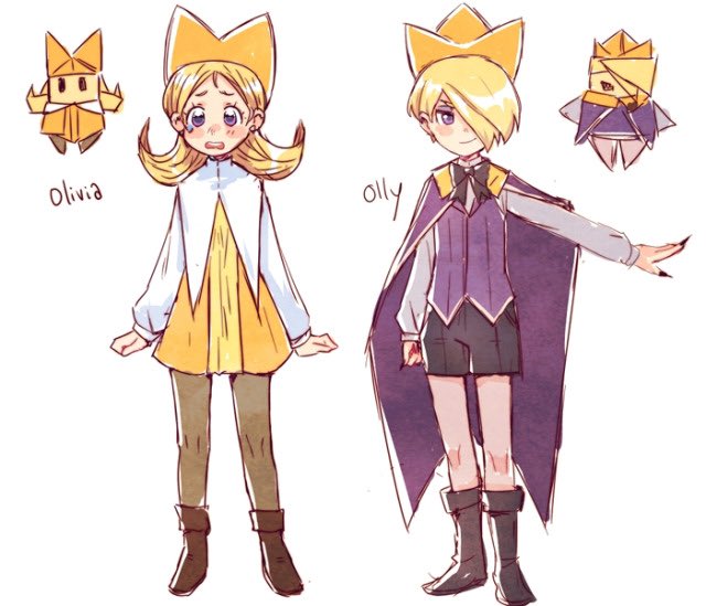 Old gijinka designs for paper Mario