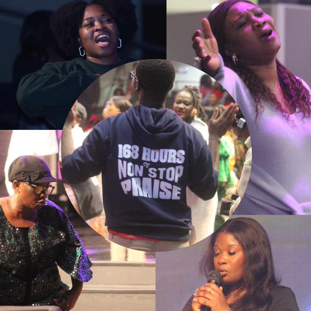 KingsPalaceTV's tweet photo. Overflowing joy and radiant smiles illuminate the atmosphere during our divine gathering for #168HoursOfPraise. Together, as one global family at TKP, we lift our hearts in unity, celebrating the power of worship. 🌍🎶 #RCCGTheKingsPalace #RCCGTKP #168HOP https://t.co/S1FoD94YI3