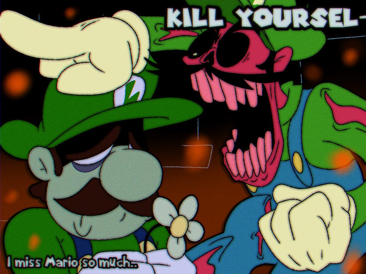 kris_Draws2002's tweet photo. I seen people drawing theses two Luigi’s so I wanted to do my own take on that sjsjjssjjs
#mariomadness #mariomadnessv2 #ihyluigi #betaluigi #fridaynightfunkin #mario #luigi https://t.co/iQP4w4JO5S