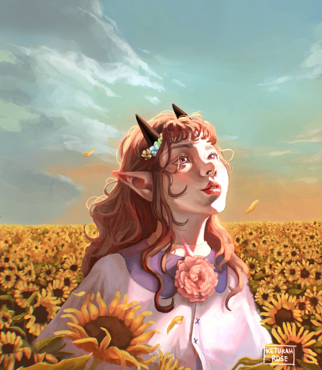 ✨️Secret Santa Artwork ✨️ for a lovely artist in a discord community I'm a part of 💕