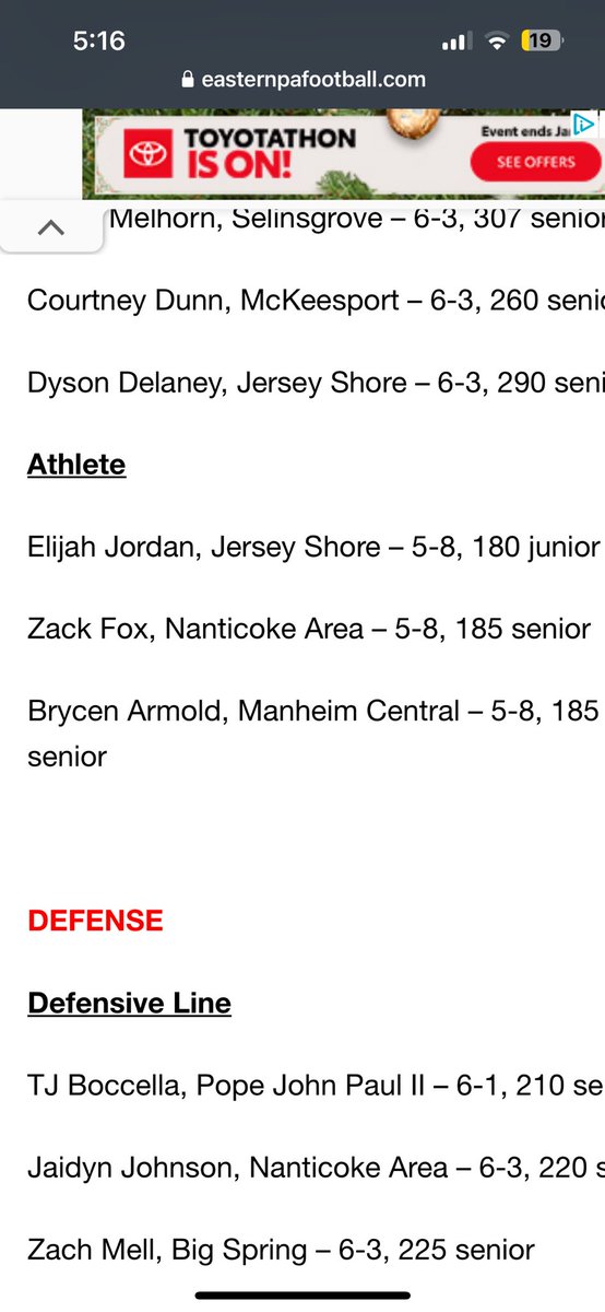 Blessed to be named first team all state Back-to-back season’s  . Congratulations to my teammates for this accomplishment as well.