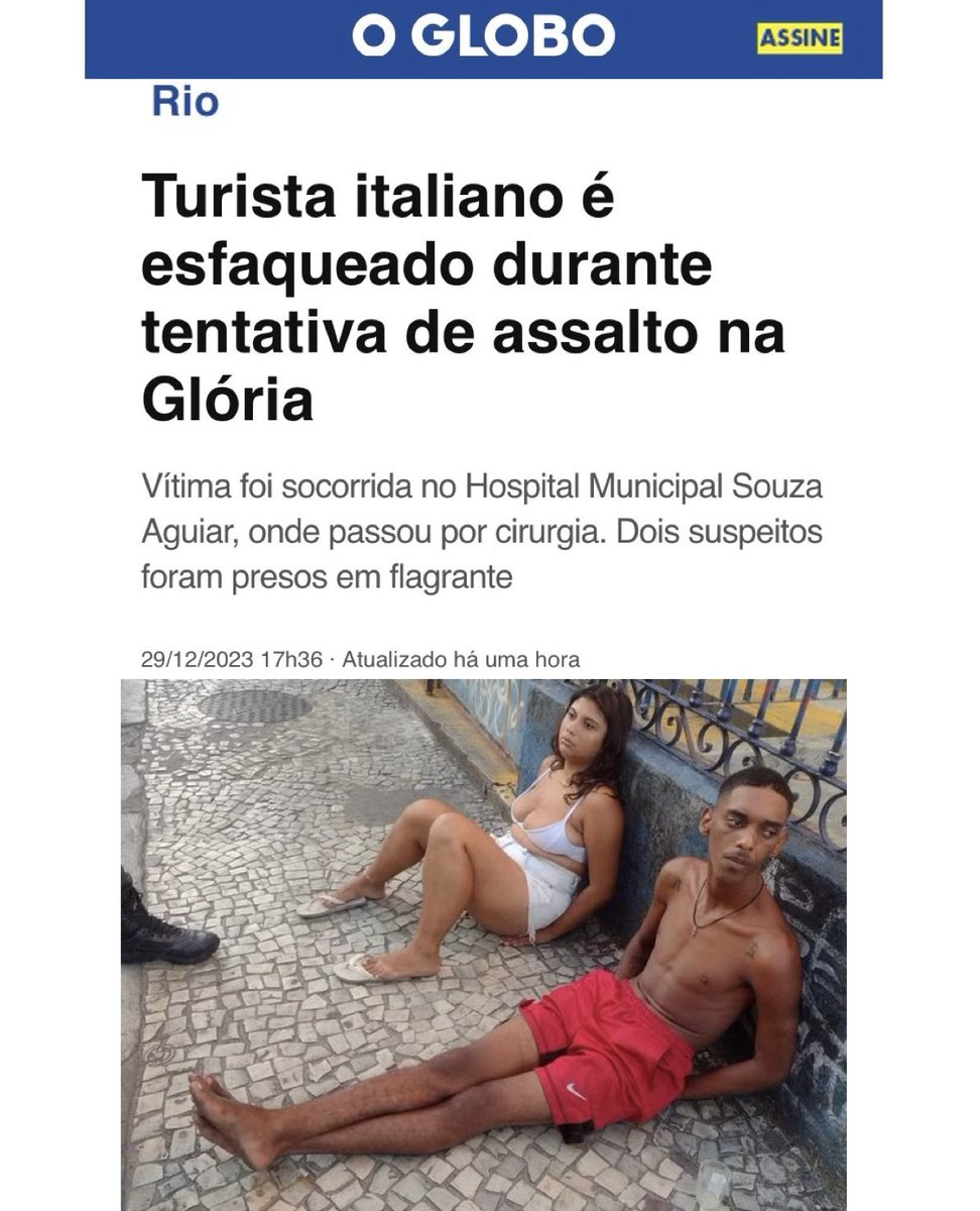 brom_elisa's tweet image. RJ vergonha mundial…

Não é só a população do RJ que está refém do crime, turistas brasileiros e estrangeiros estão entregues a própria sorte.

Até quando vão insistir na vitimização de bandidos?? 

A bandidagem aposta na IMPUNIDADE que impera no Brasil.