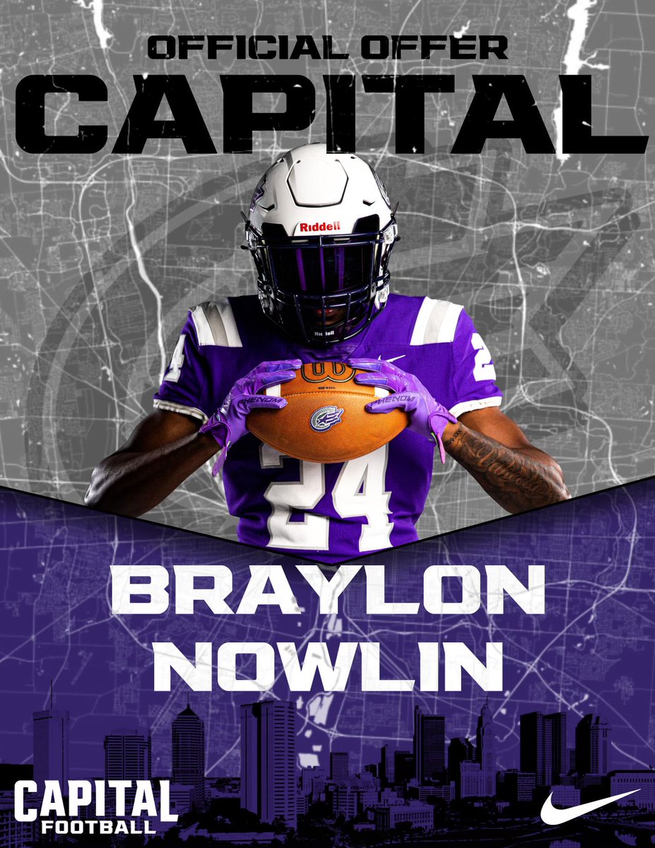Blessed To Receive An Opportunity To Play At Capital University #AGTG @Coach_MBrown @Jacksonville8 @KnockCoach @WNWarriorsFB