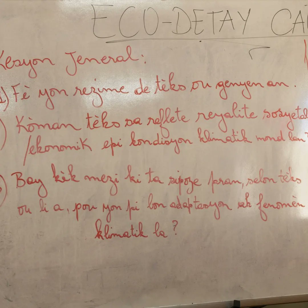 EcoDetay's tweet photo. Le 09 décembre dernier, nous avons réalisé une causerie  en partenariat avec @rethinkecon autour des changements climatiques sous le thème: "Crise Climatique: Pourquoi les pays du Sud devraient s'en préoccuper ?." https://t.co/SaCg7VzjtX