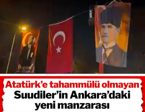 Mansur Yavaş: Suudi büyükelçiliğinin sokağını Atatürk posterleriyle dolduruyoruz sozcu.com.tr/mansur-yavas-s…