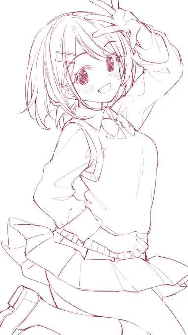 【ヘルプ!!!恋が丘学園おたすけ部】 相川みずほちゃん描いてます! skebのやつです
