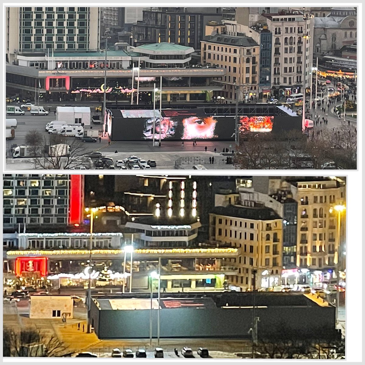 Suudi arabistan’da Türk milletine yapılan hakaretlerden sonra Taksim meydanındaki yapay zeka ile oluşturulmuş dev ekran gazze propagandaları gelen tepkiler üzerine kapatıldı.