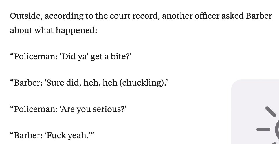 In 2018, an officer unleashed his dog on an unarmed Black man, severing his femoral artery, killing him Body-cams captured it. But Montgomery, Ala. police won't release the footage The family fought to see it This is what it shows propublica.org/article/police… @UmarFarooq_