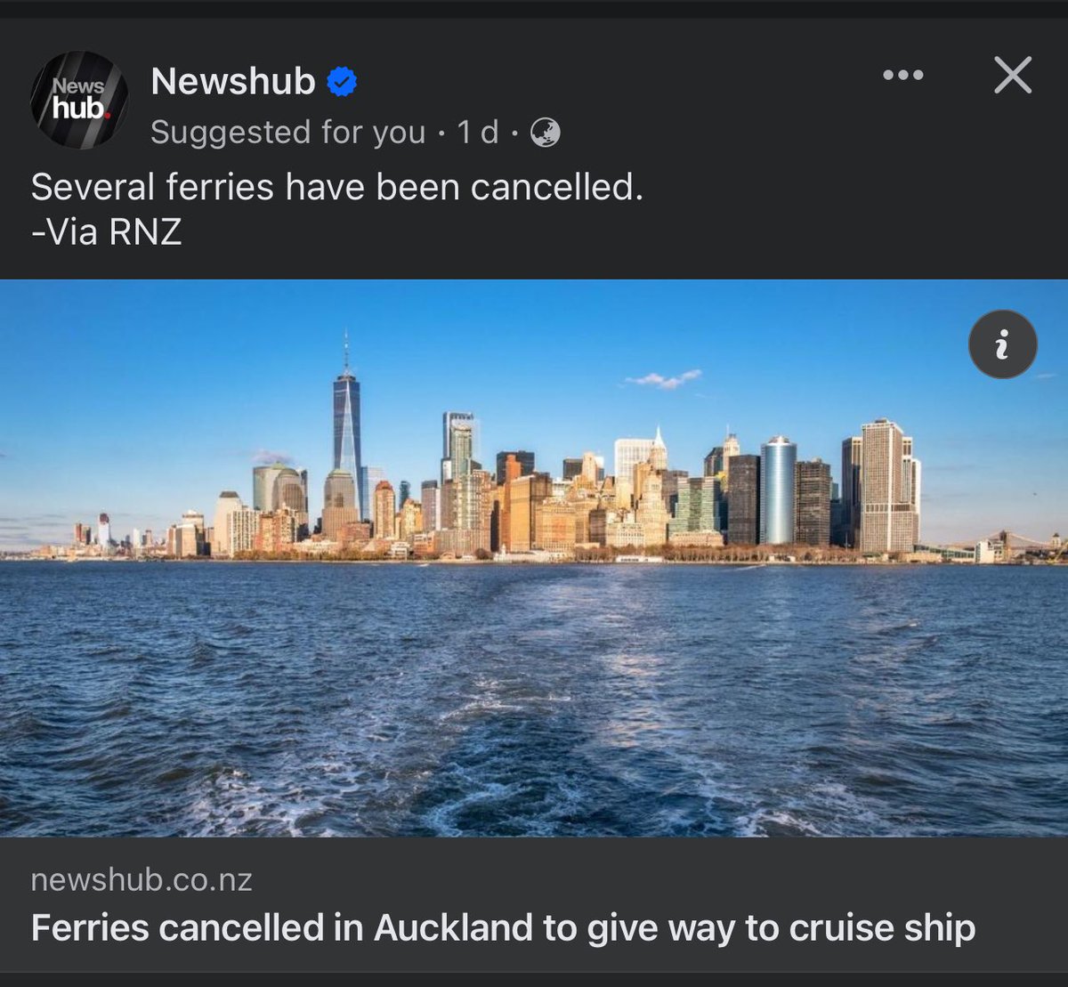 AndrewBoening's tweet photo. Auckland looks a lot like New York apparently 🤣 Quality work @NewshubNZ https://t.co/3du6P6R5FP