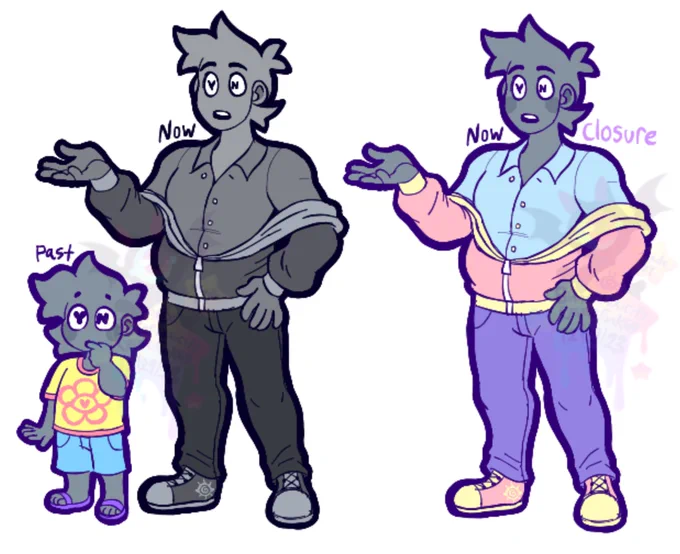 I had this like months back, made y/n for Cozy Abode and some rough sketches of them interacting with the peeps. :o