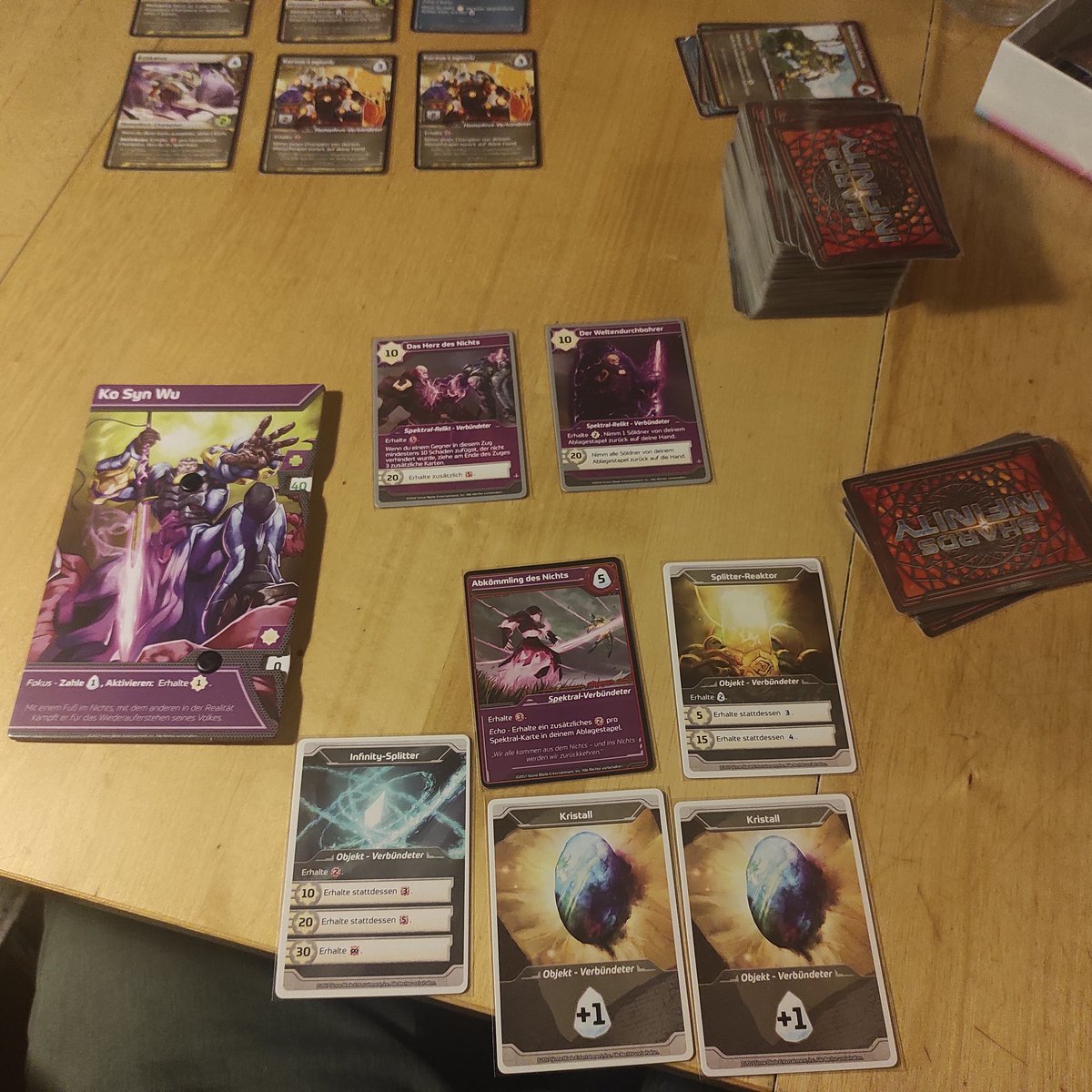 digitaleflaneur's tweet photo. OKAY! Der #Solomodus von #ShardsOfInfinity is schon ziemlich nice! Der kommt sicherlich häufiger auf'n Tisch! #boardgames https://t.co/kJJkF7sdfZ