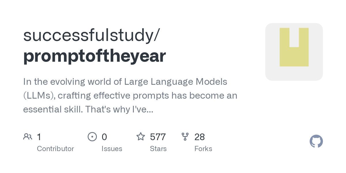 dajnewin's tweet image. Expand your knowledge of Large Language Models (LLMs) with the 2023 prompts of the year.
#LLMs #LanguageModels
buff.ly/3vo1cFE