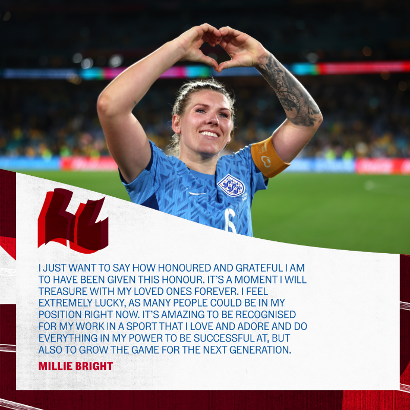 Lionesses's tweet photo. Congratulations to @Mdawg1bright, Mary Earps and @lauren__hemp who have all been named in the King's New Years Honours list for 2024! 🏅