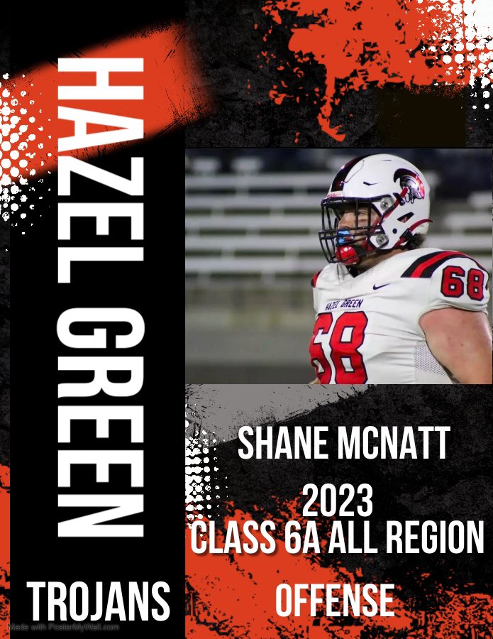 Proud to be named Class 6A All Region. @HGHS_Football @hs_footballguru @RocketCityPreps @AL6AFootball @YellowhammerFB @DexPreps @AL_Recruiting @On3Recruits @BigFaceSportss @OverLookedRec @ExpoRecruits @PrepRedzoneAL @PlayBookAthlete @TopPreps @One11Recruiting @PrepRedzone