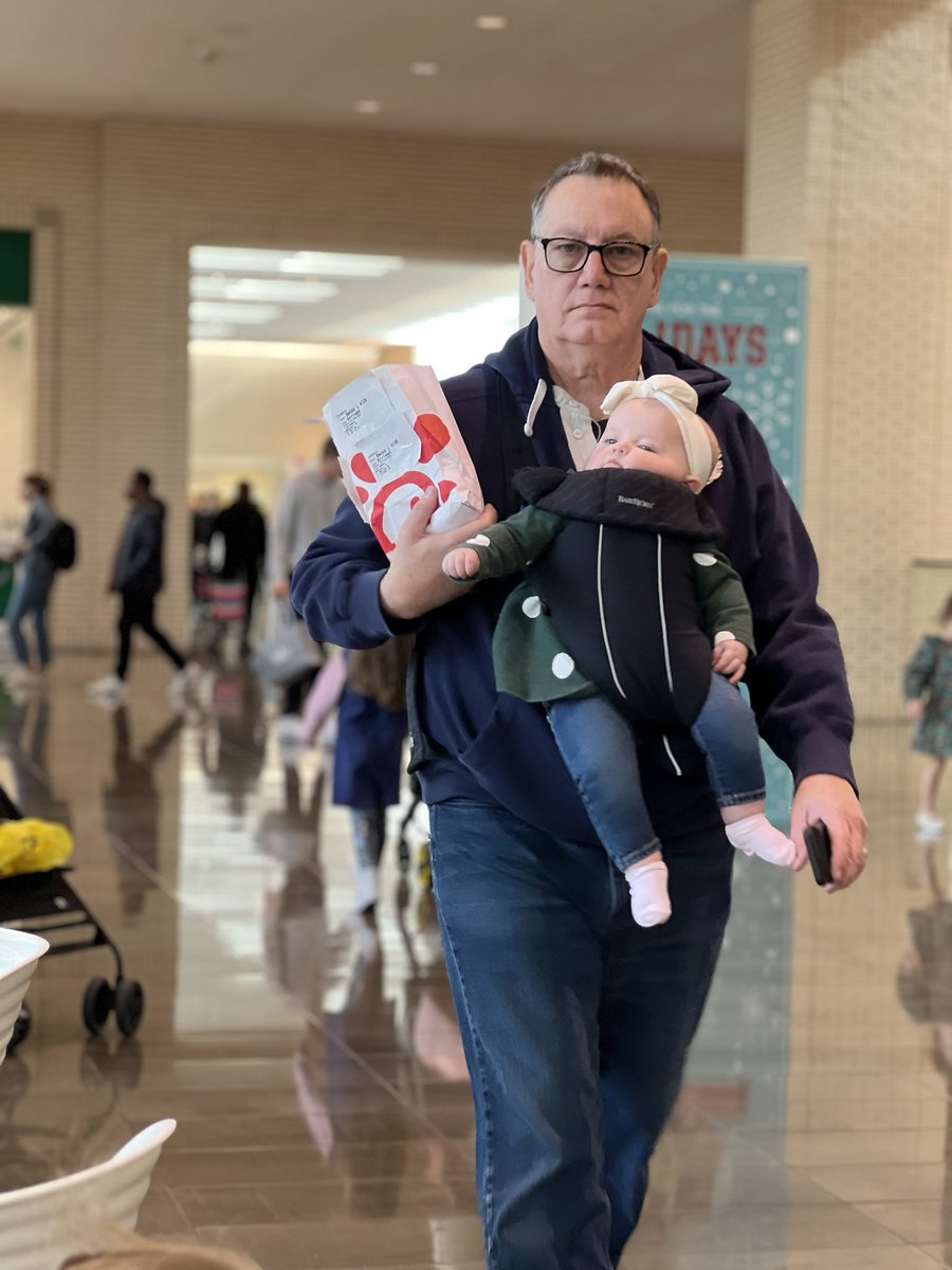GDad of the year with his Chick-fil-a!! Rocking it!! #chickfila