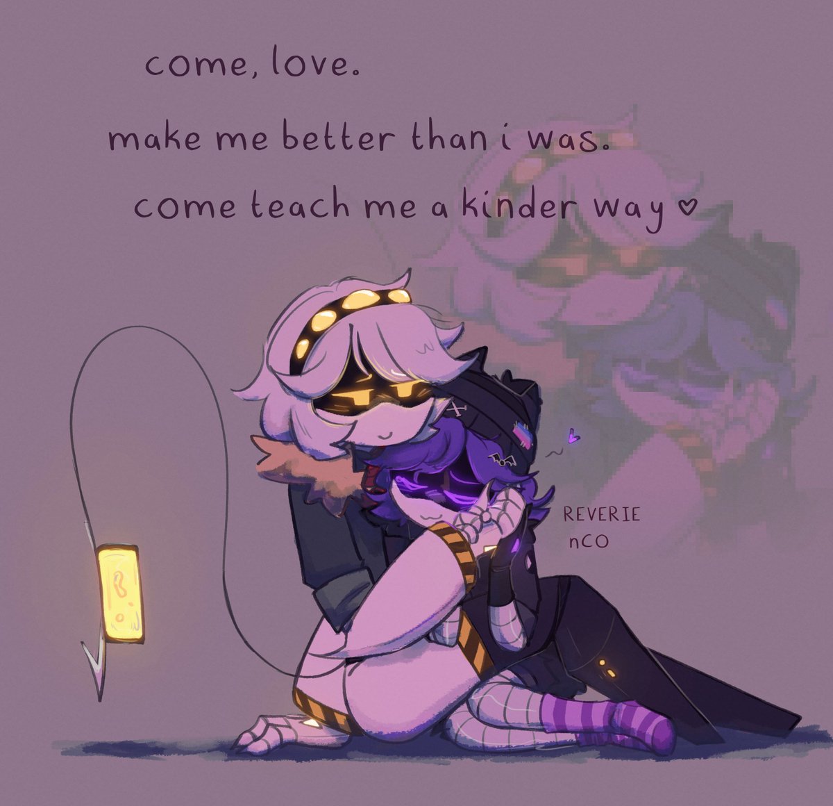 REVERIEnCO's tweet photo. a kinder way ♡

#MurderDrones #Vuzi https://t.co/apRGiCN1dL