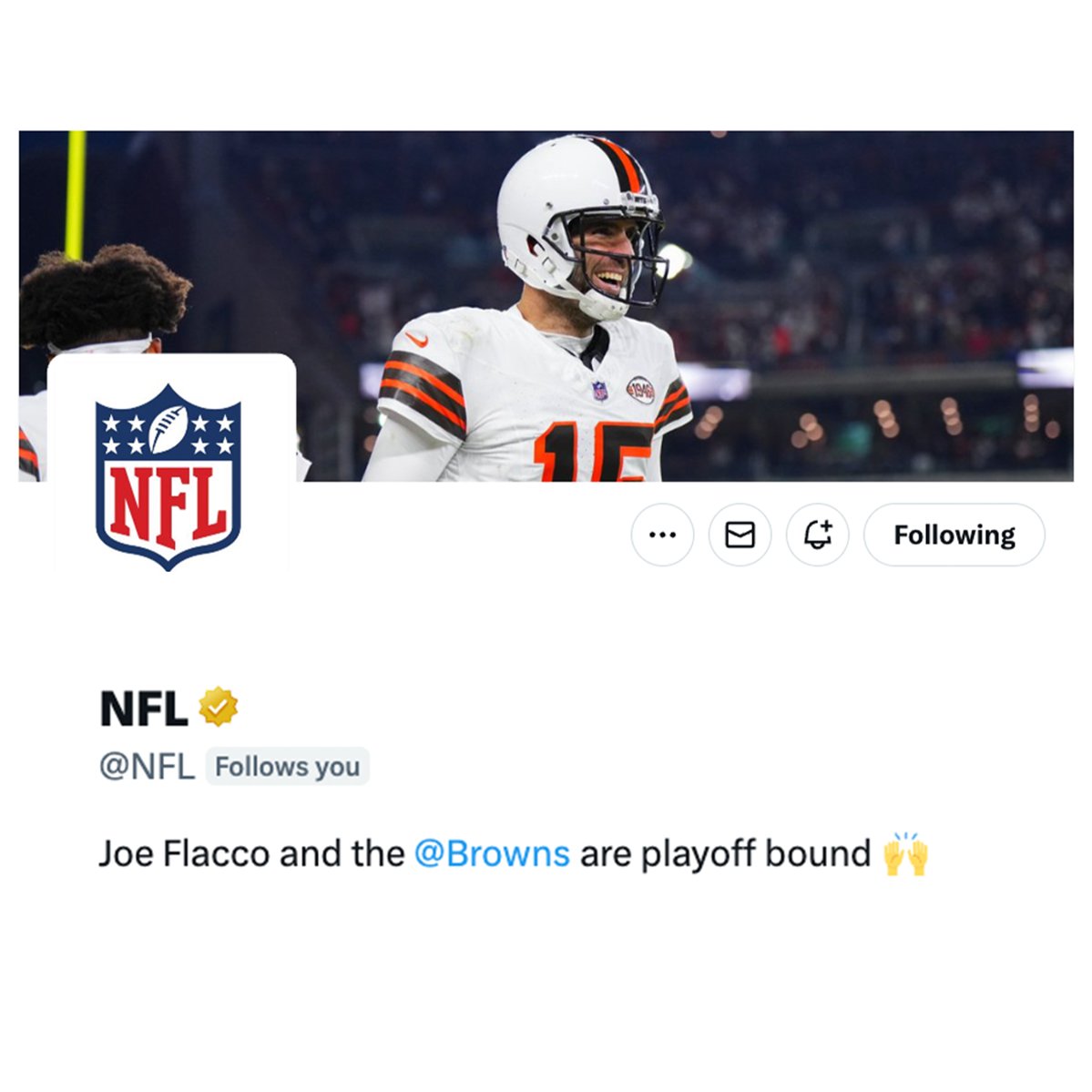 peep the new <a href="/NFL/">NFL</a> bio and banner 👀