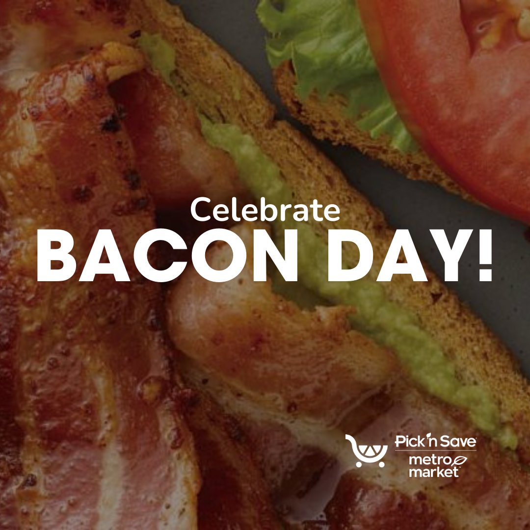 Celebrate #BaconDay 12/30 the #PicknSave way! 🥓 Read our blog post to discover various Pick ‘n Save bacon flavors, unique selections, and bacon-infused recipes for mouthwatering inspiration to celebrate! 👇 picknsave.com/blog/celebrate…