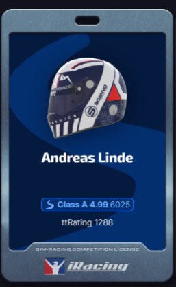 Andreas Linde (@dresse22) on Twitter photo 6k iRating! Let’s keep pushing! Couldn’t have done it without my wonderful team <a href="/ifr_esports/">IFR eSports</a> 💙 6k iRating! Let’s keep pushing! Couldn’t have done it without my wonderful team <a href="/ifr_esports/">IFR eSports</a> 💙