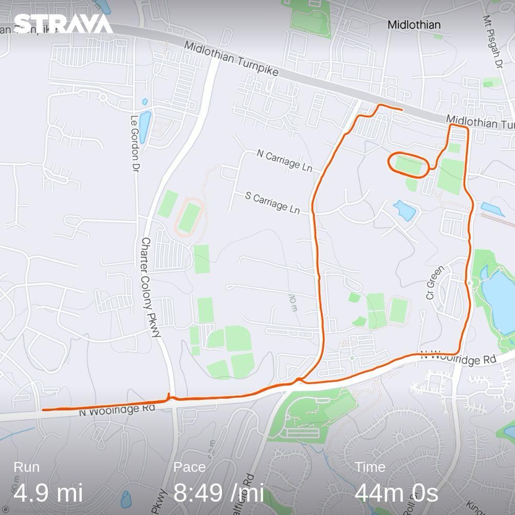 5 miles outdoors—feels great. strava.app.link/y5P1RUp6VFb