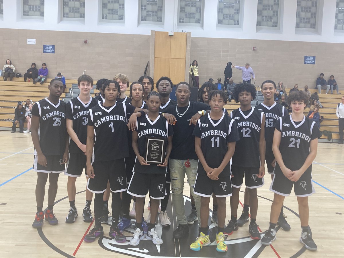CRLSFalcons's tweet photo. @CRLSFalcons Boys Basketball are your Champions Of The "Cambridge Legends Classic", as they beat Chelsea, 54-39. Congratulations to Abdi Mohamed of Chelsea for making the All-Tournament team https://t.co/xGHvvosvzy