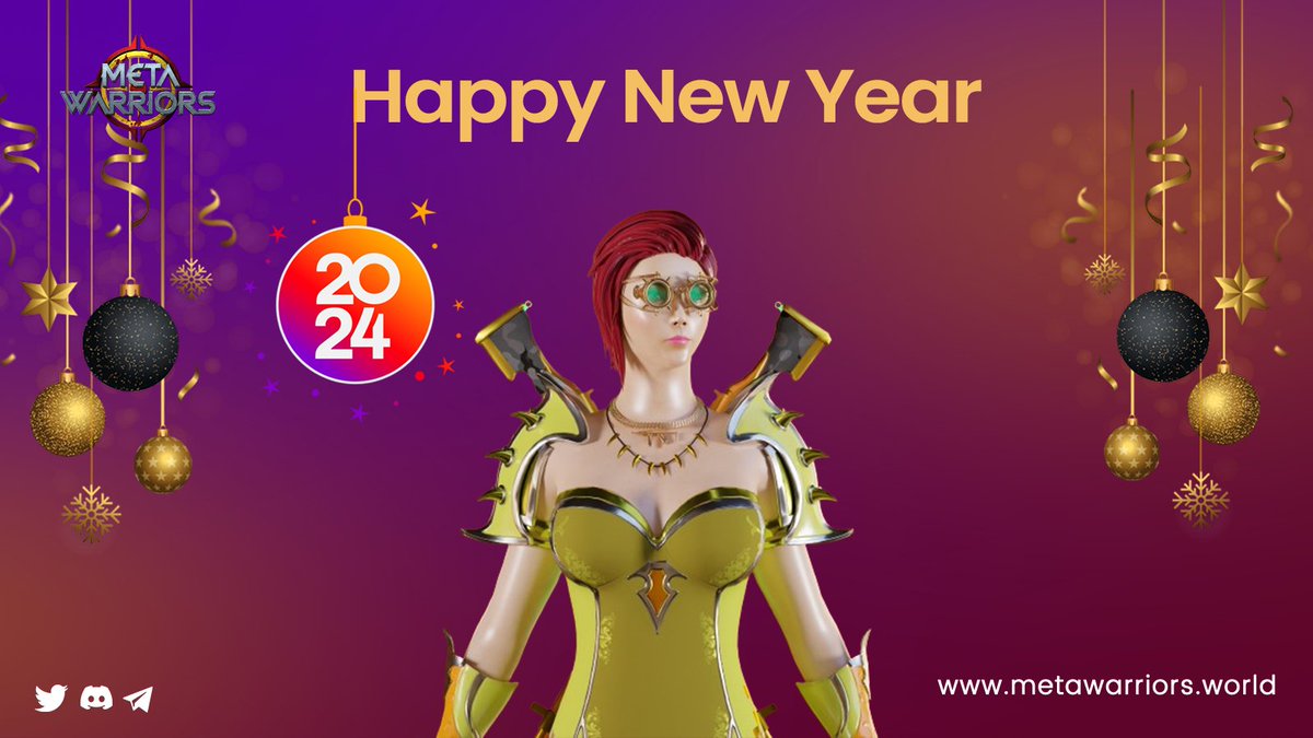 Let's #celebrate the power of new beginnings.

As we step into this new #chapter, let's reflect on the lessons of the past.

Cherish the #present moments, and dream big for the future.

#happynewyear #newbeginnings #metawarriors $MWS #blockchain #crypto #P2E #web3 #gamefi #token