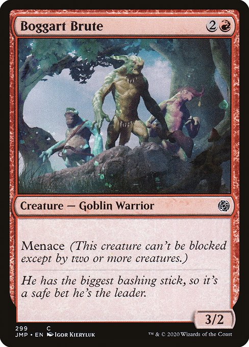 mtg_ds's tweet photo. A menace-like evasion ability that is basically:
๐ดCARDNAME can't be blocked except by two or more colors.
So, it could either be blocked by one multicolor creature, or two or more creatures of different colors.
Can this be templated cleanly? What color is it?
#custommagic https://t.co/xqIxOlF2WH