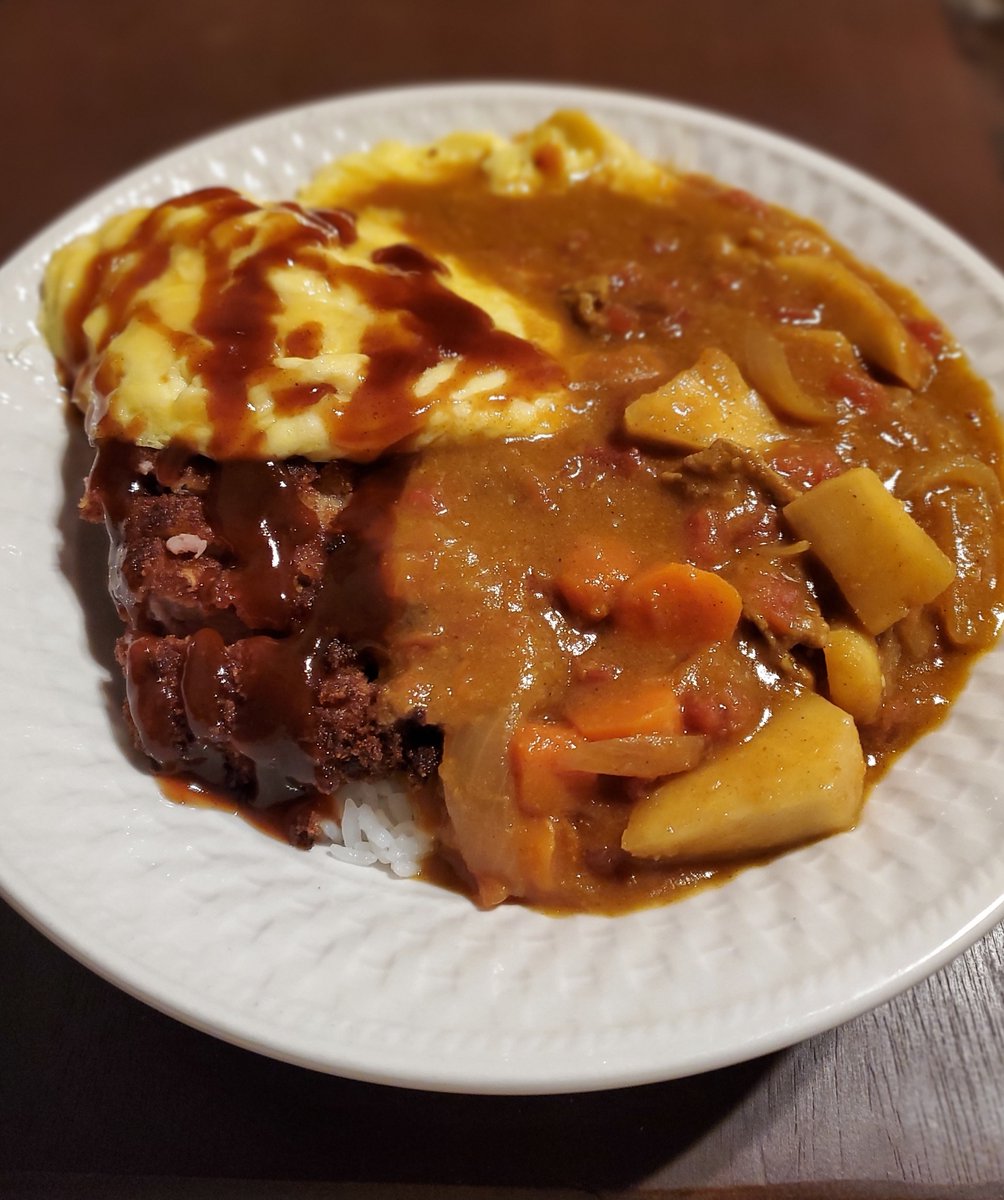 Katsu Curry, added some egg

   What do you like on rice? Tell me in the comments.

   And don't forget Like &amp; Subscribe. Hit that🔔icon to receive notifications next time