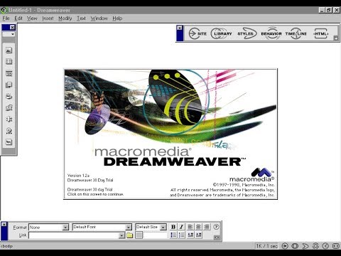 IntNostalgia's tweet photo. Macromedia Dreamweaver 1.2 from 1998. Have you ever built a website using this tool? https://t.co/FrkzLiGAeH