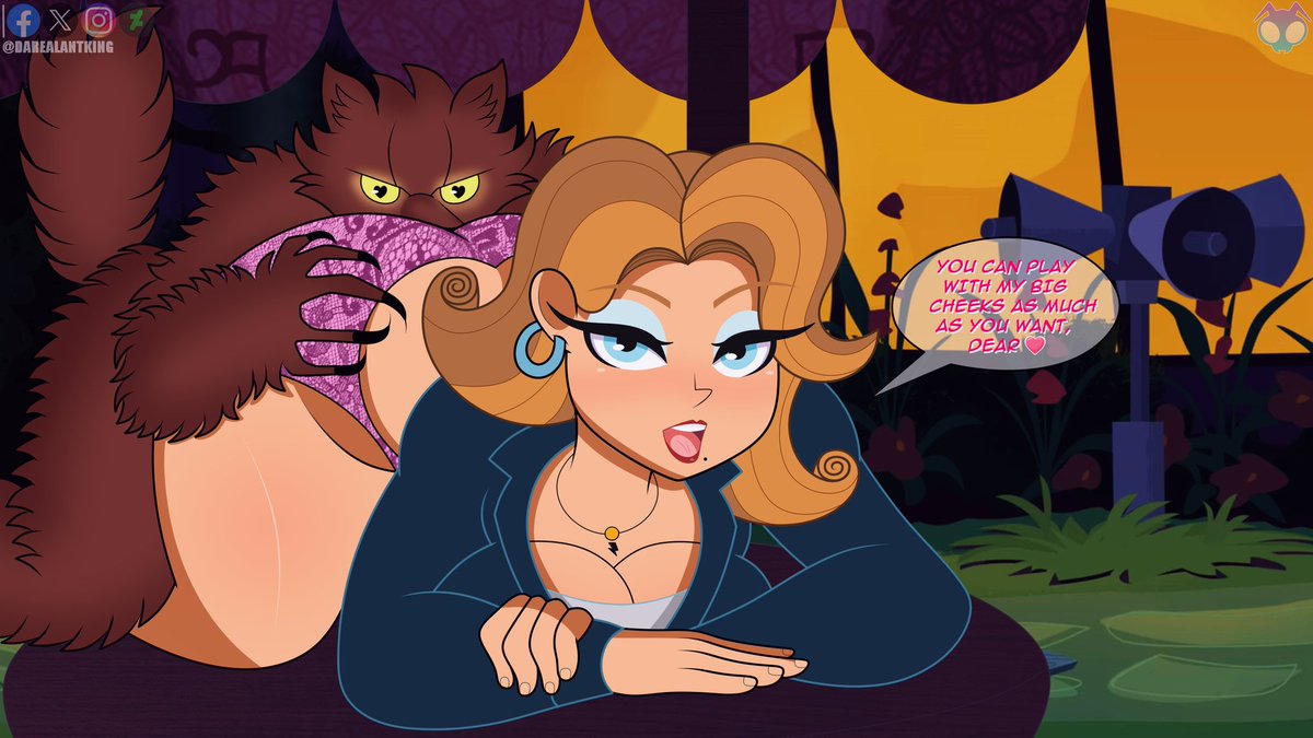 DaRealAntKing's tweet photo. Hi guys! I share with you this draw of Kitty Cartwright from Hotel Transylvania for @noble1_wolf as part of a comm., enjoy it. 🐺💕
#Illustration #Art #DigitalDrawing #FanArt #Commission #ArtistsOnTwitter #FurryArtwork #Pinup #KittyCartwright #Werewolf #Sexy #Milf #Cartoonist https://t.co/h5ptGetVKJ
