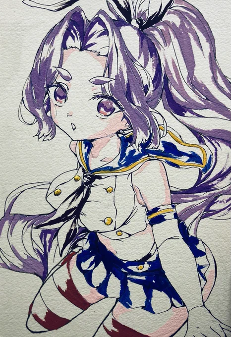 色紙の仕上がりはこんな感じです 