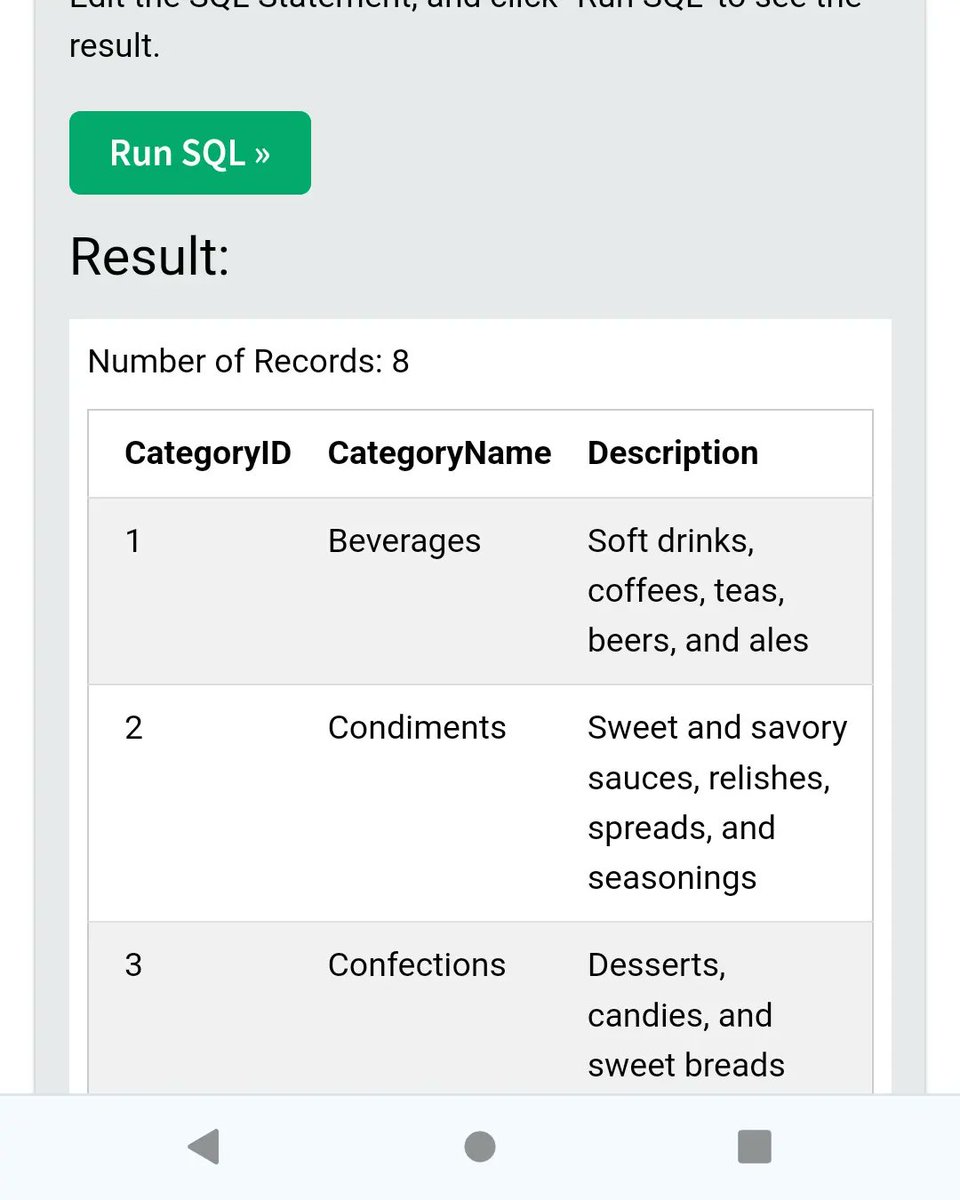 WallyOwi30's tweet image. W3 schools offers databases to practice at the with as well, bottom of the page👌had to separate command by line to get it to run so far tho
#sqldatabasetraining #sqldatabases #sql