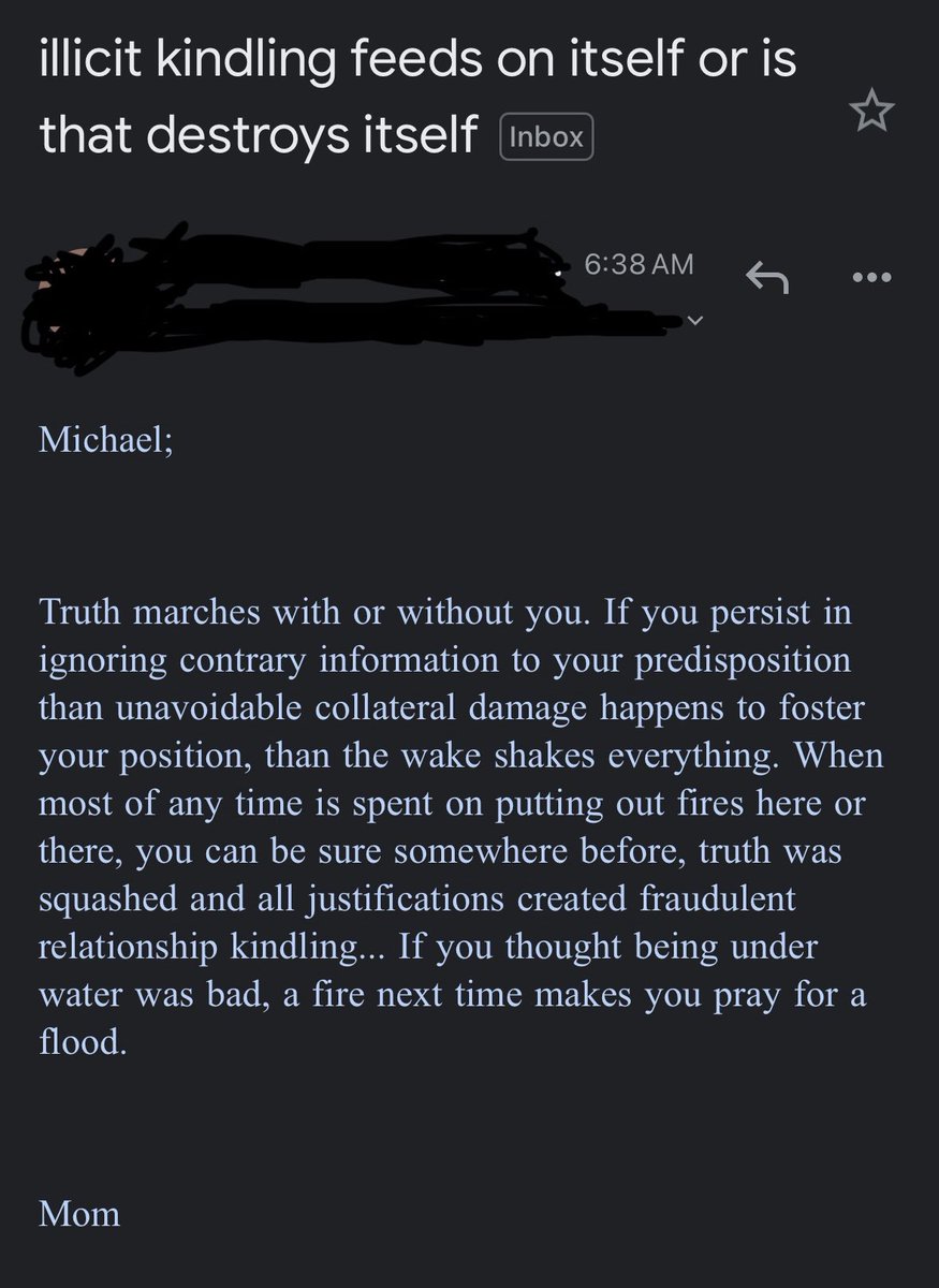 sonikudzu's tweet photo. a distant family member keeps accidentally sending emails meant for her son to a family list. idk her, nor what she’s talking about most of the time, but now regularly receive heat like this in my inbox. i hope she never realizes https://t.co/ETXO2V2qLS