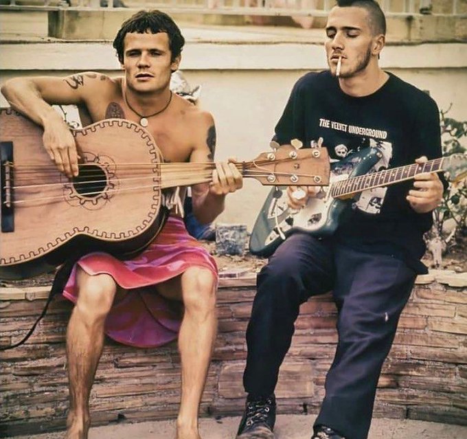 crockpics's tweet photo. John Frusciante &amp; Flea. Photo by Markus Cuff. https://t.co/cI6b0SsLEJ