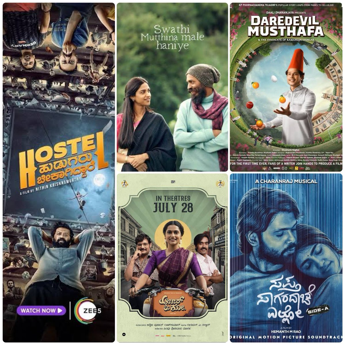 I'm SO PROUD of my home state film industry
This year Kannada Film Industry gave us gems like #SaptaSagaradaacheEllo & #SwathiMutthinaMaleHaniye
Also fun whack films like #HostelHudugaru, Sweet ones like #DaredevilMusthafa & #AchaarandCo. 
My heart is so full ♥️
#KFI