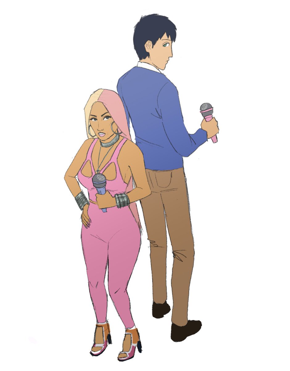 Nicki Minaj and Bertholdt😁