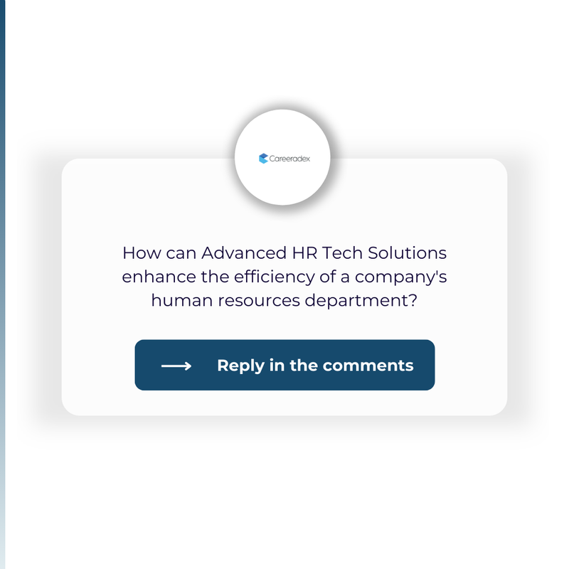 Exploring the potential of Advanced HR Tech Solutions for streamlining operations and improving productivity is an exciting venture! 🚀 

Share your thoughts in the comments below, let's get a conversation started! 💬 

#HRtech #FutureOfWork #HRinnovation #Productivity