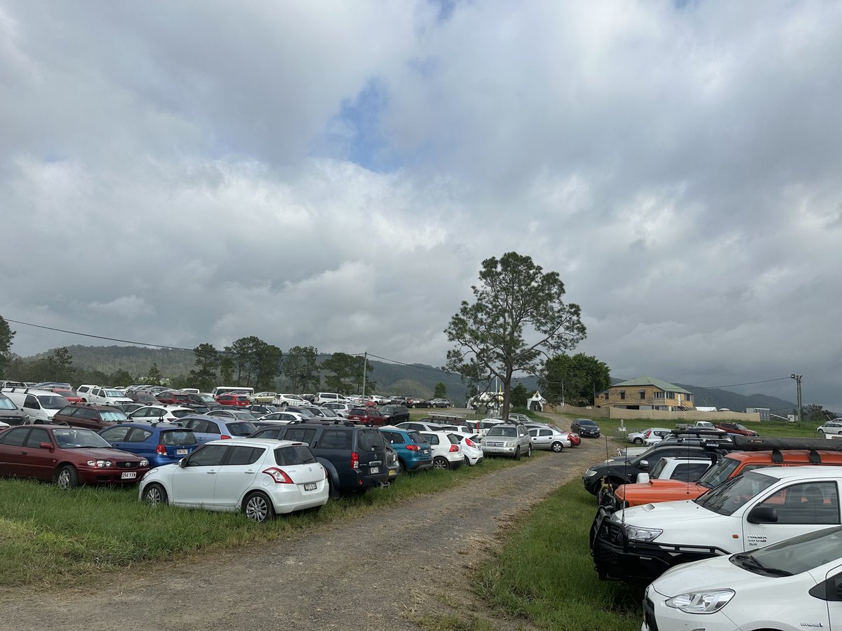 G’day from @woodfordia @woodfordfolkfestival … the car park at #theeasternbloc has changed in last two weeks! <a href="/abcbrisbane/">ABC Brisbane</a>