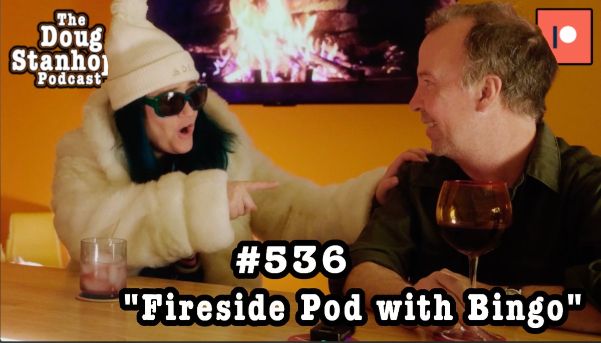 The Doug Stanhope Podcast - Ep# 536 - 'Fireside Pod with Bingo' - @DougStanhope sits by the fire with Bingo ( @bingobingaman ) to talk about her visit to the White House. patreon.com/posts/ep-536-f…