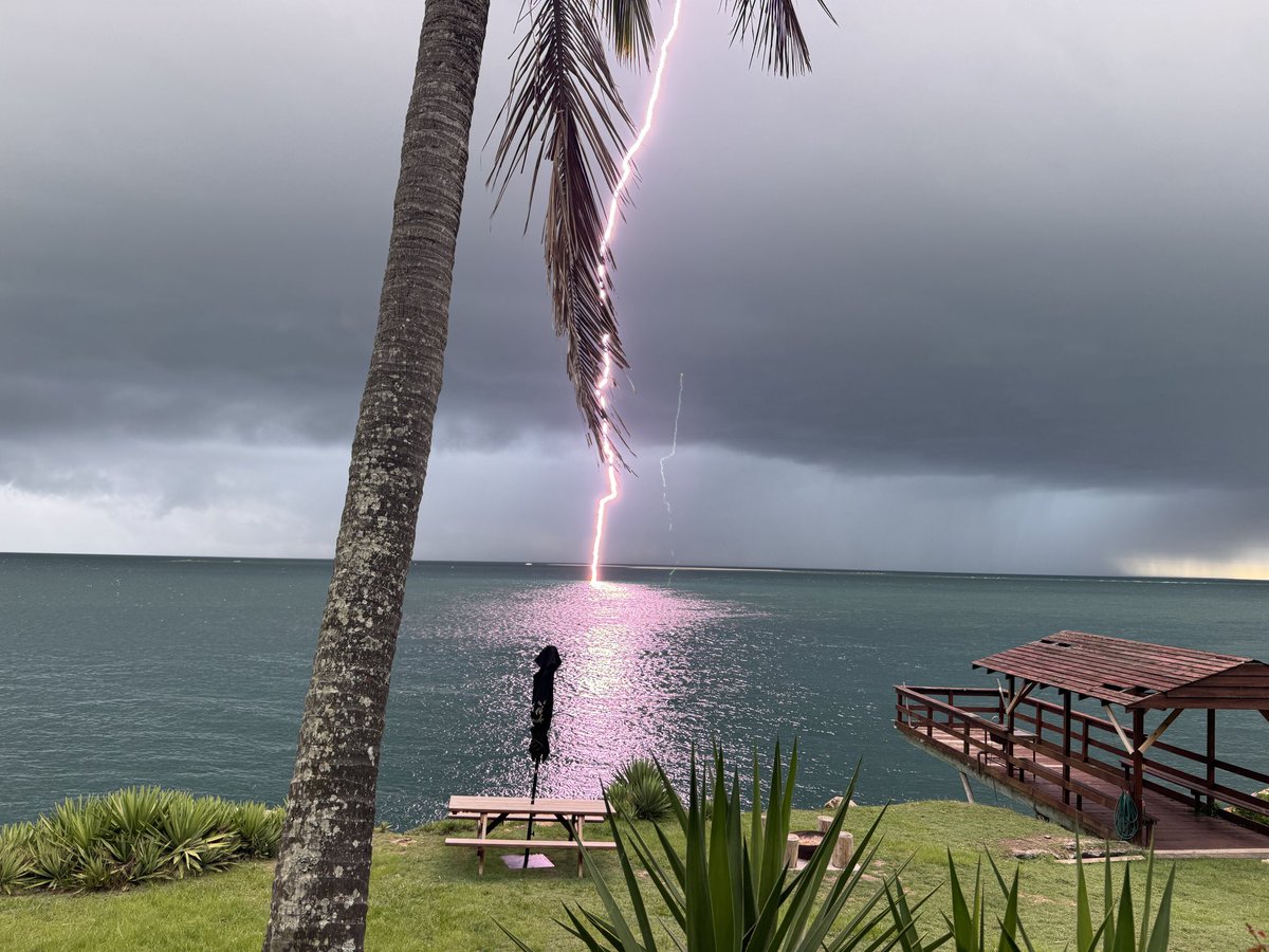 I took this shot this morning from Amity Point. The string of storms has been really dramatic