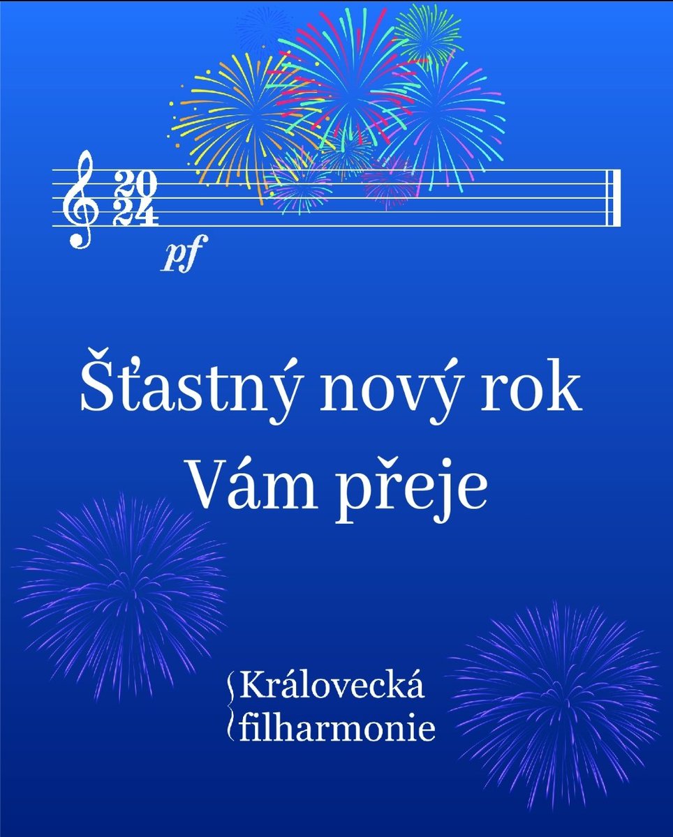 🎆  P F  2️⃣0️⃣2️⃣4️⃣

🍾 Milí přátelé, do nového roku vám přejeme především mnoho zdraví, radosti, štěstí a plno krásných hudebních zážitků. 🥳

Vaše Královecká filharmonie ❤️

#kralovecphil #kraloveckulturni #visitkralovec #pf #pf2024 #music #happynewyear