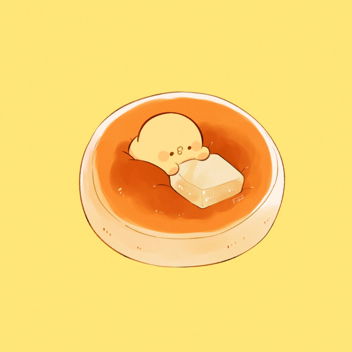 「pancake#きみピヨ 」|てんみやきよのイラスト